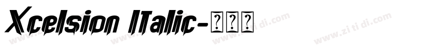 Xcelsion Italic字体转换